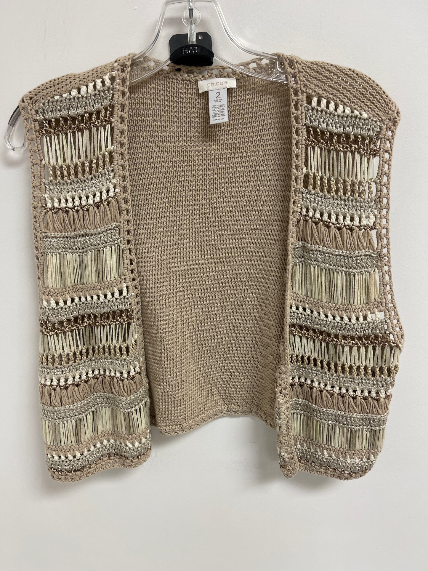 Vest Other By Chicos In Tan, Size: L