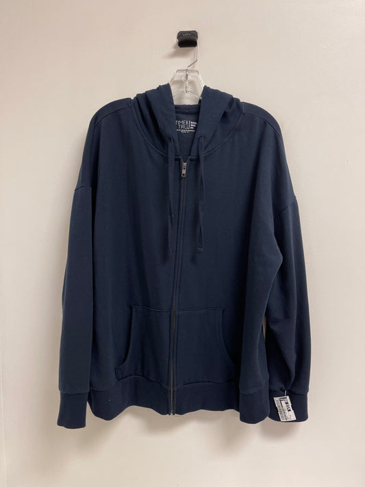 Jacket Fleece By Time And Tru In Navy, Size: 3x