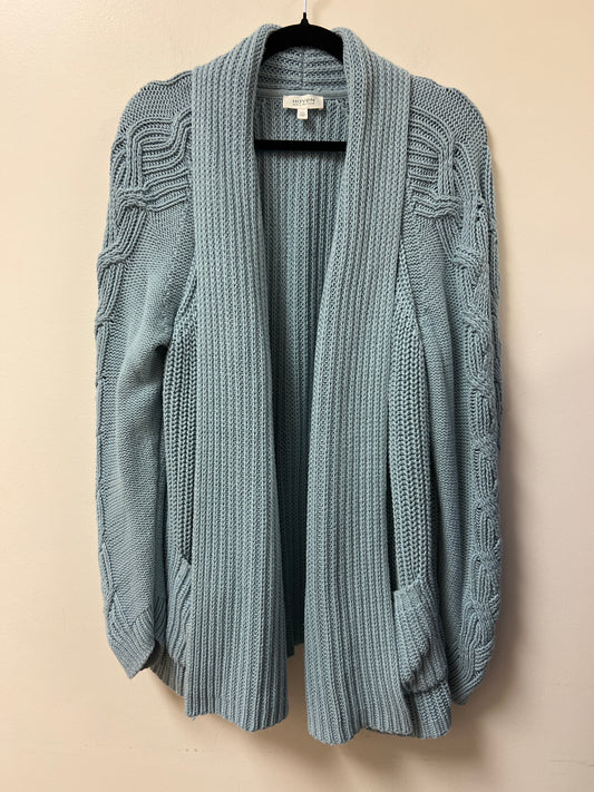 Sweater Cardigan By Clothes Mentor In Blue, Size: 2x