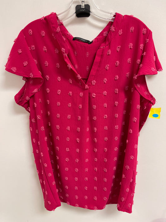 Top Short Sleeve By Clothes Mentor In Pink, Size: Xl