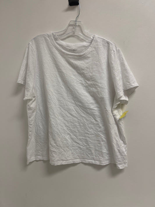 Top Short Sleeve By Old Navy In White, Size: Xl