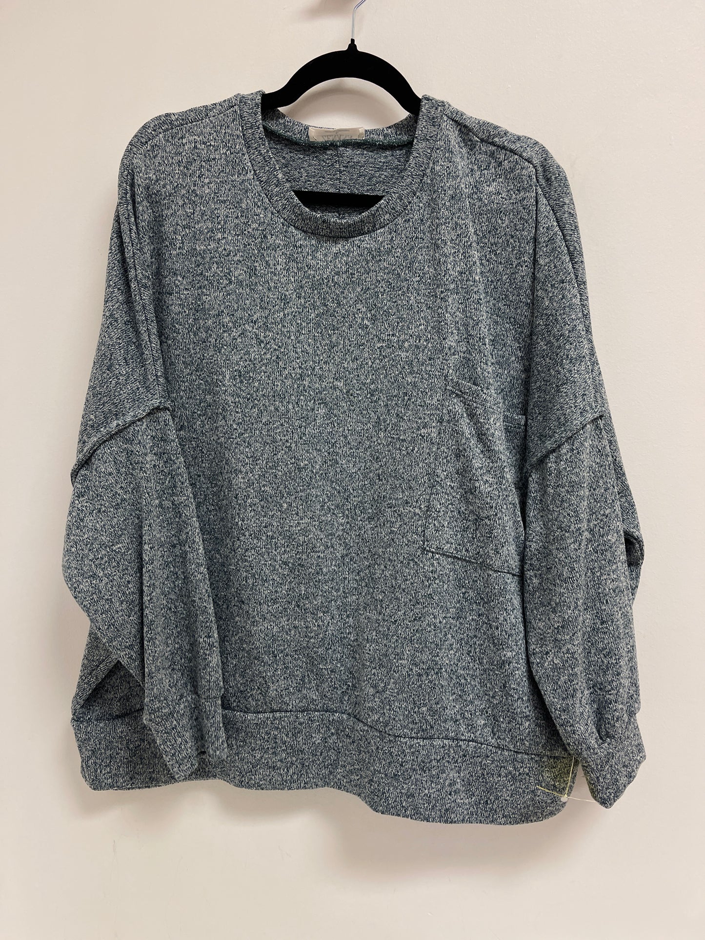 Sweater By Zenana Outfitters In Blue, Size: L