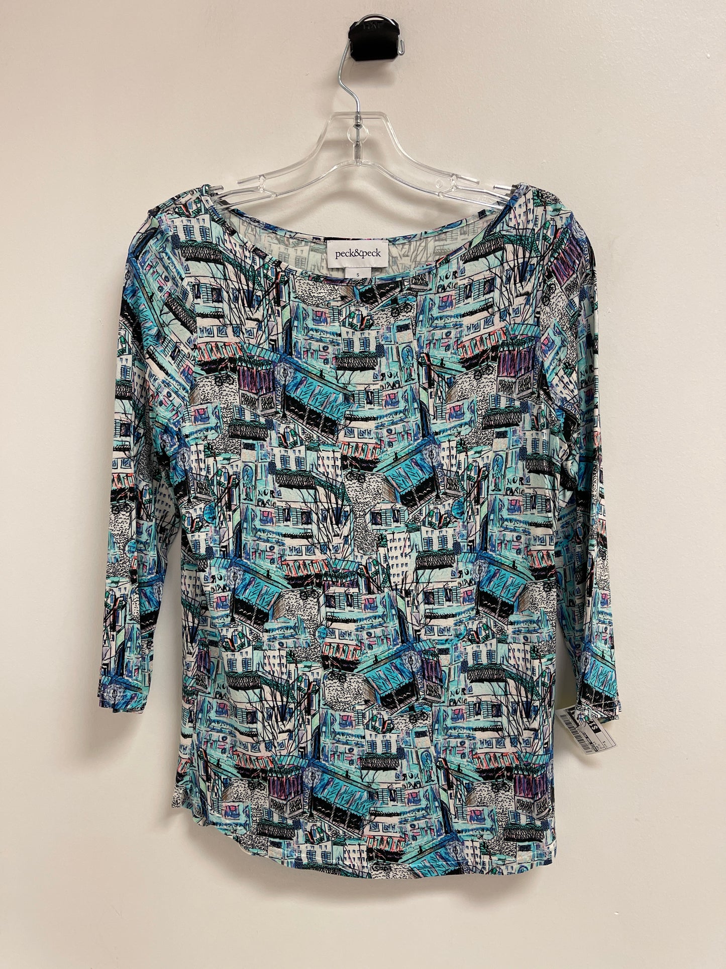 Top Long Sleeve By Peck And Peck In Blue, Size: S