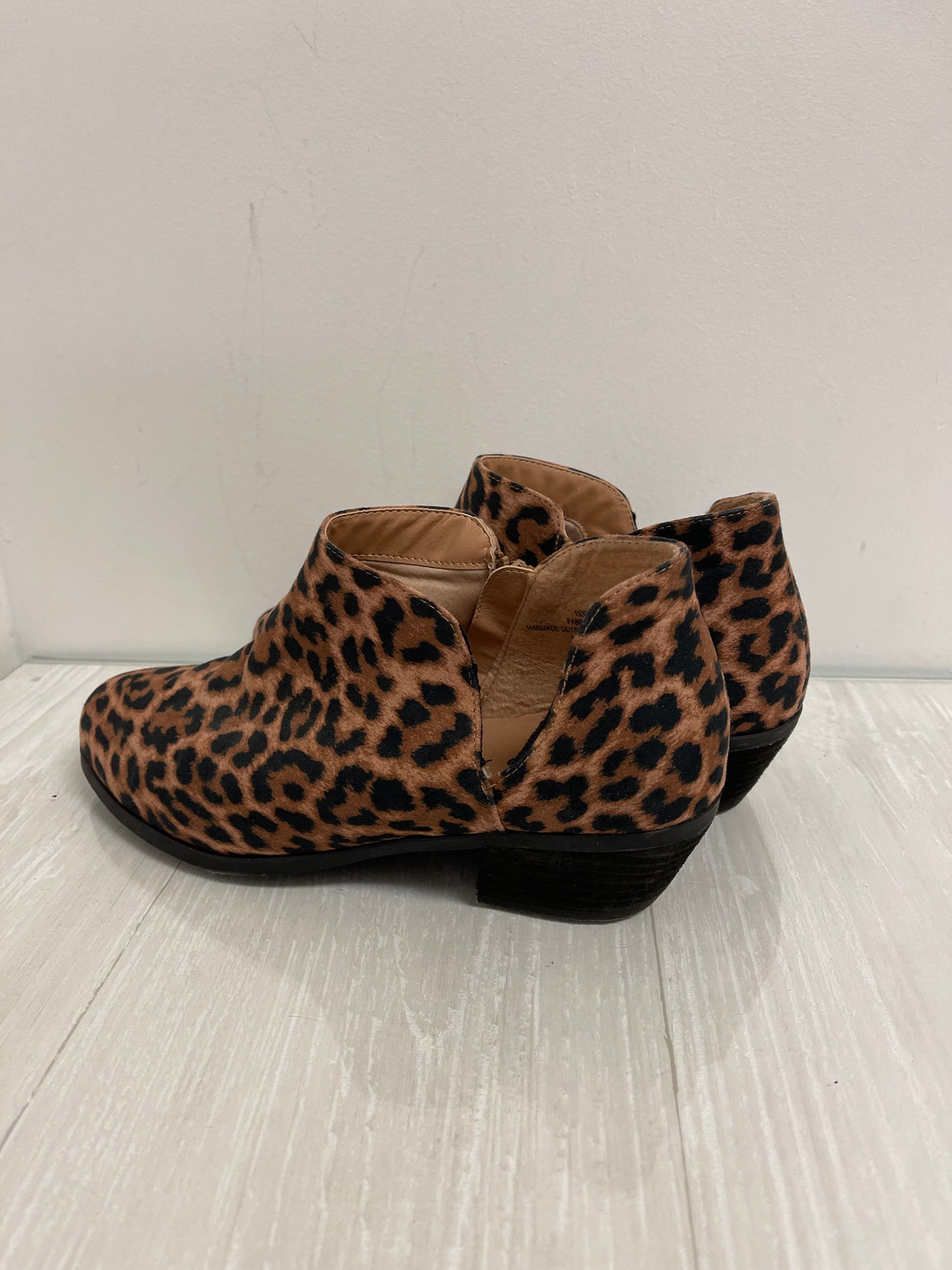 Boots Ankle Heels By Torrid In Animal Print, Size: 9