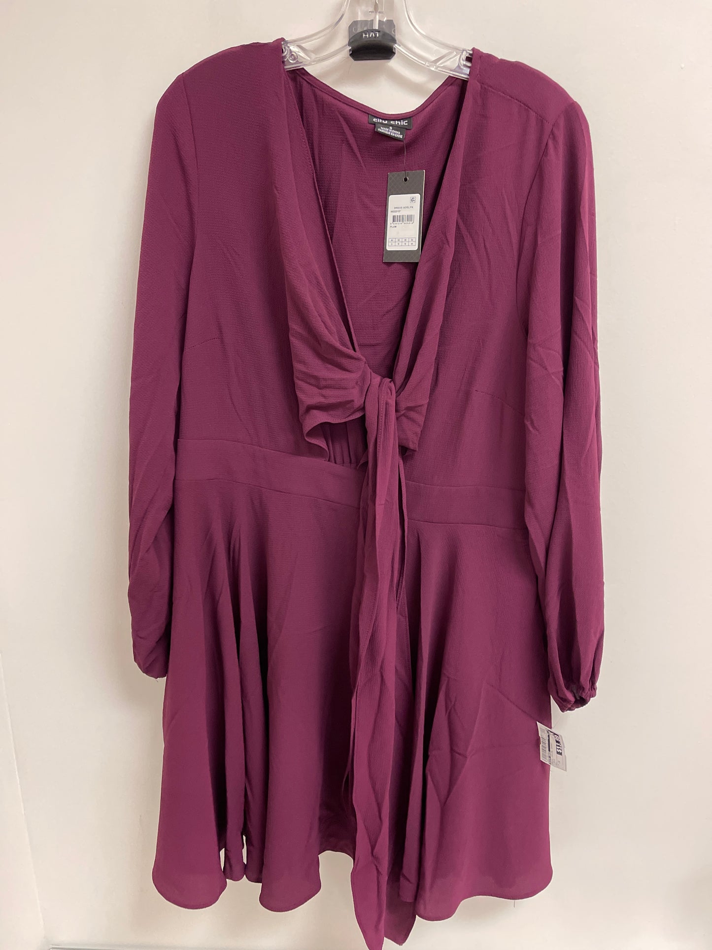 Dress Casual Short By City Chic In Purple, Size: 1x