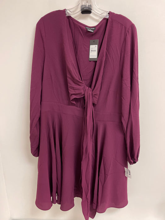 Dress Casual Short By City Chic In Purple, Size: 1x