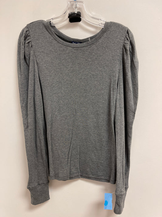 Top Long Sleeve By Splendid In Grey, Size: M