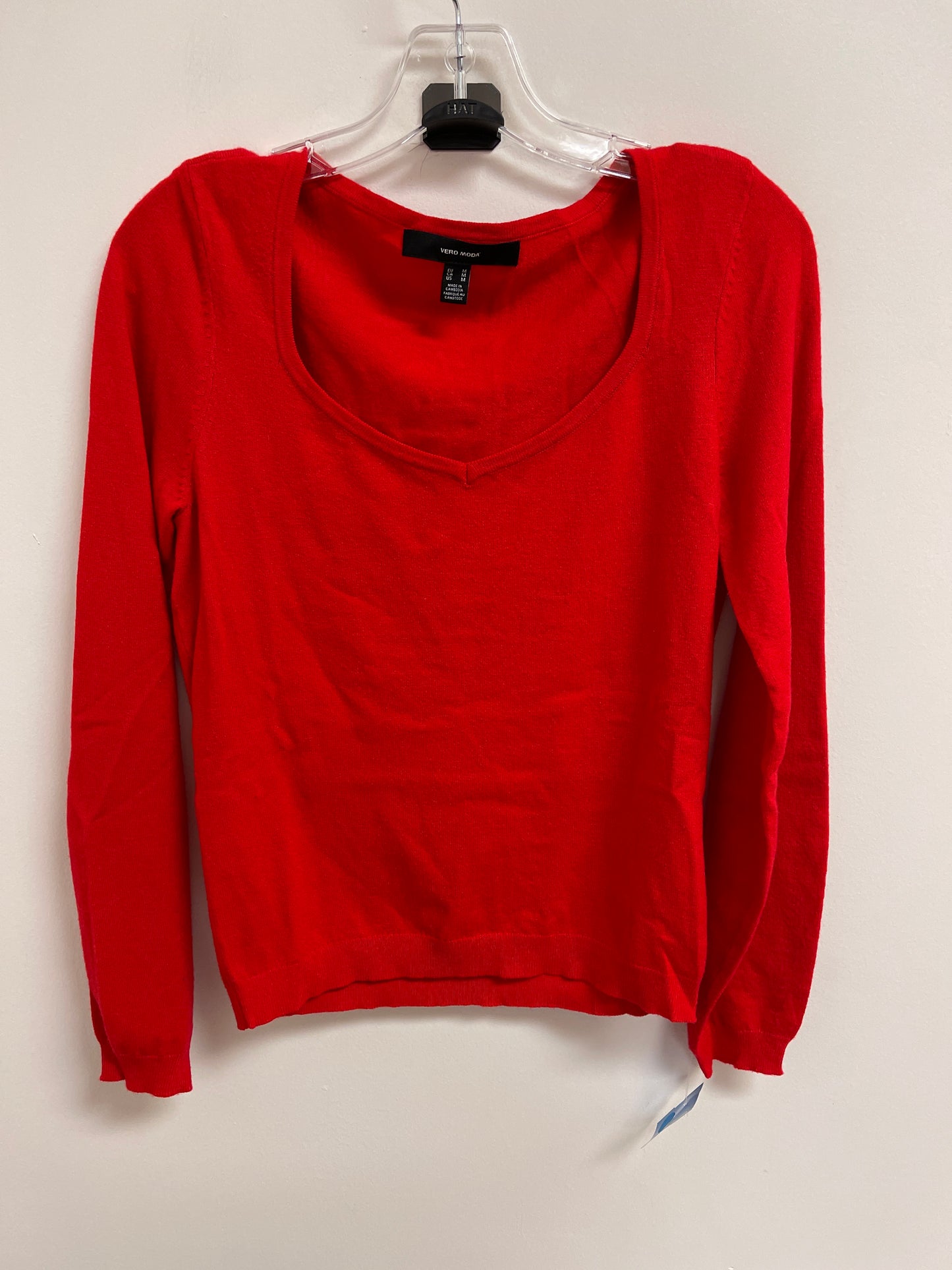 Sweater By Vero Moda In Red, Size: M