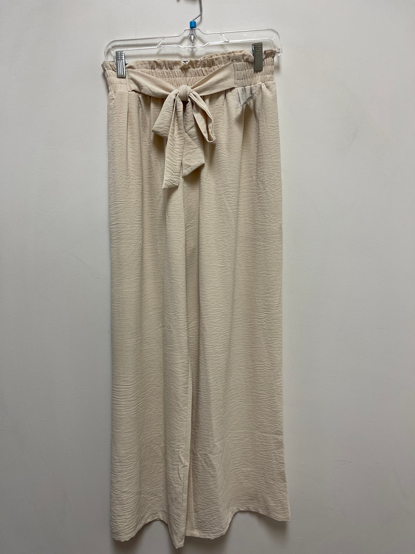 Pants Wide Leg By Clothes Mentor In Cream, Size: L