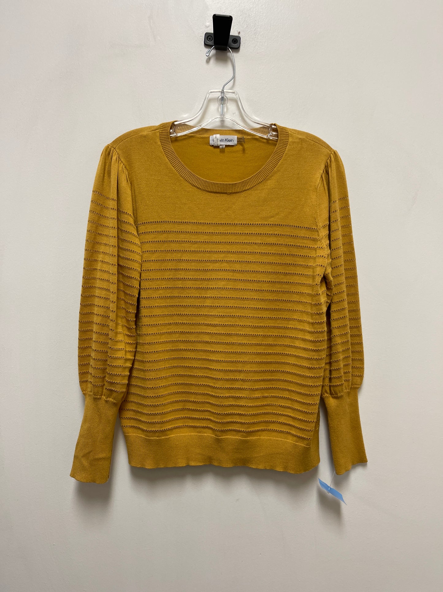 Sweater By Calvin Klein In Yellow, Size: M