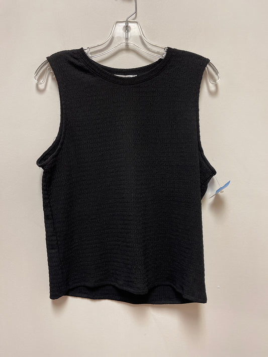 Top Sleeveless By Double Zero In Black, Size: L