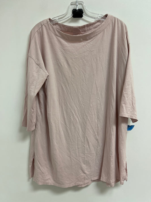 Top Short Sleeve By J. Jill In Pink, Size: L