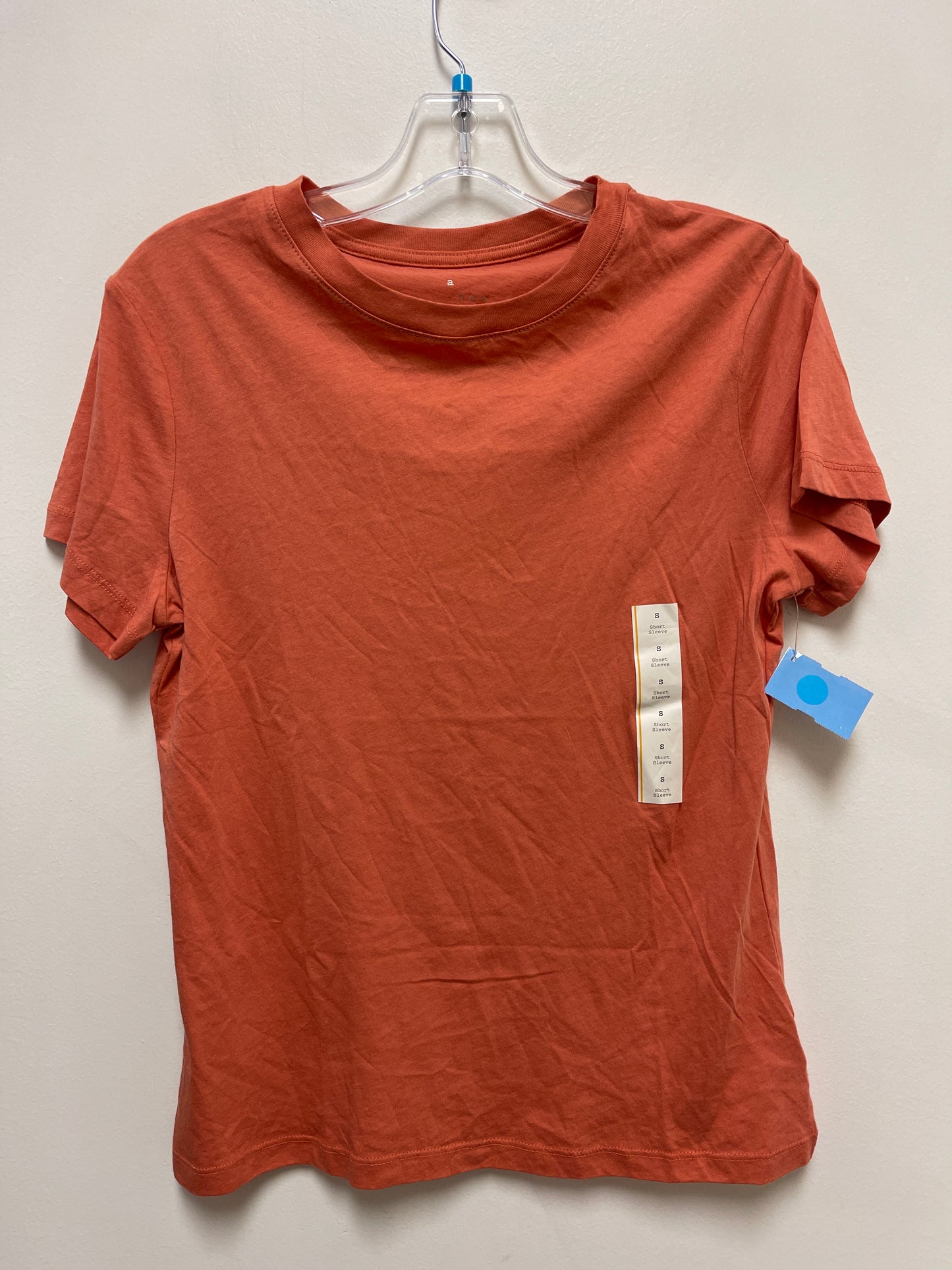 Top Short Sleeve By A New Day In Orange, Size: S