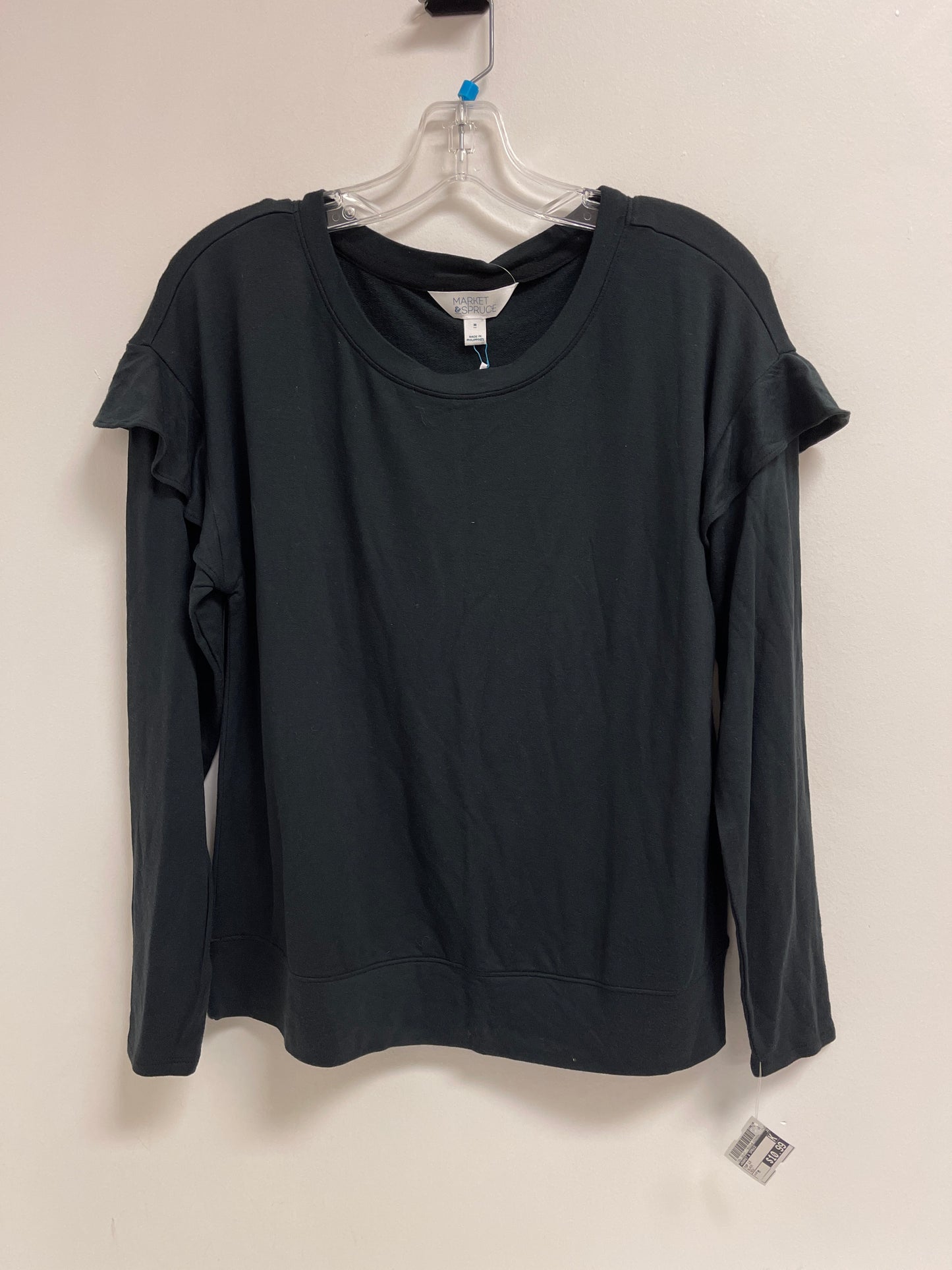 Top Long Sleeve By Market & Spruce In Black, Size: M