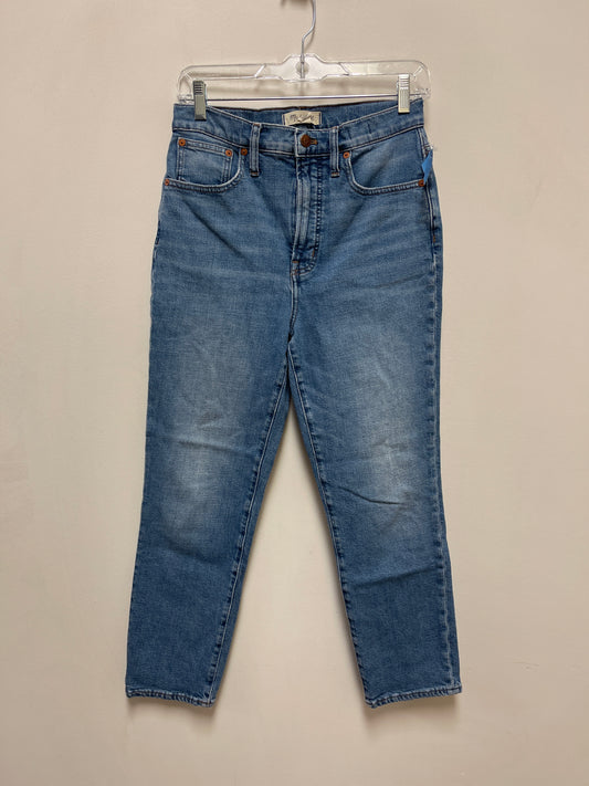 Jeans Straight By Madewell In Blue Denim, Size: 6