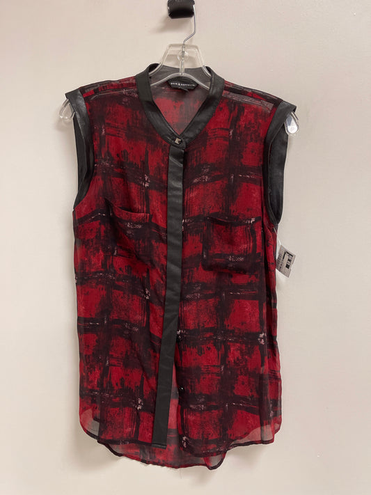 Top Sleeveless By Rock And Republic In Red, Size: S