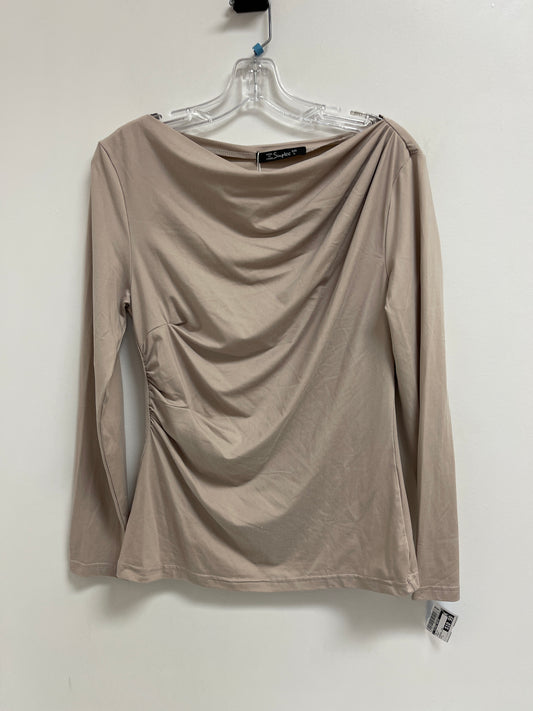 Top Long Sleeve By Clothes Mentor In Cream, Size: L