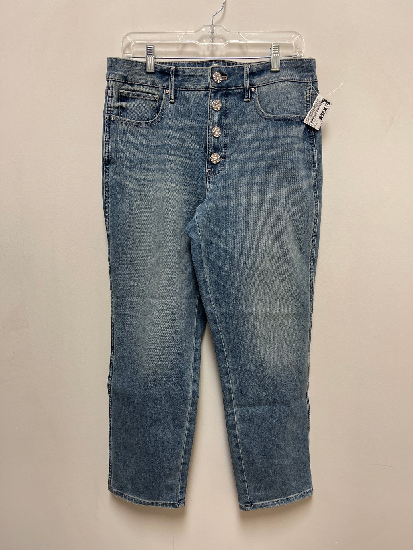 Jeans Straight By White House Black Market In Blue Denim, Size: 12