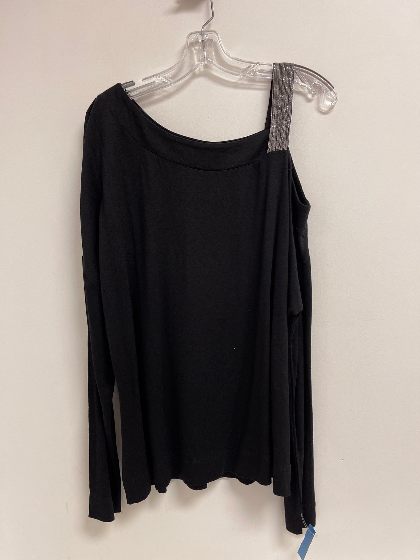 Top Long Sleeve By White House Black Market In Black, Size: Xl