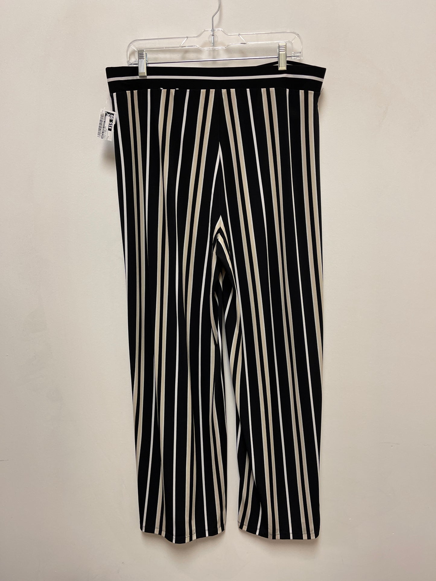 Pants Wide Leg By White House Black Market In Black & Cream, Size: L