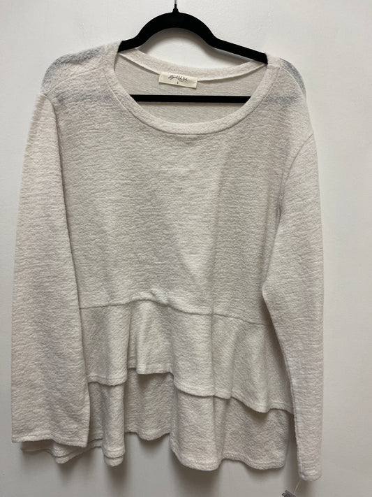 Sweater By Clothes Mentor In Cream, Size: M