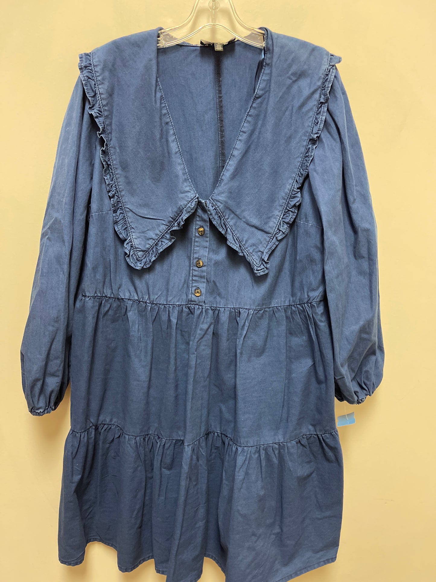 Dress Casual Short By Eloquii In Blue, Size: 1x