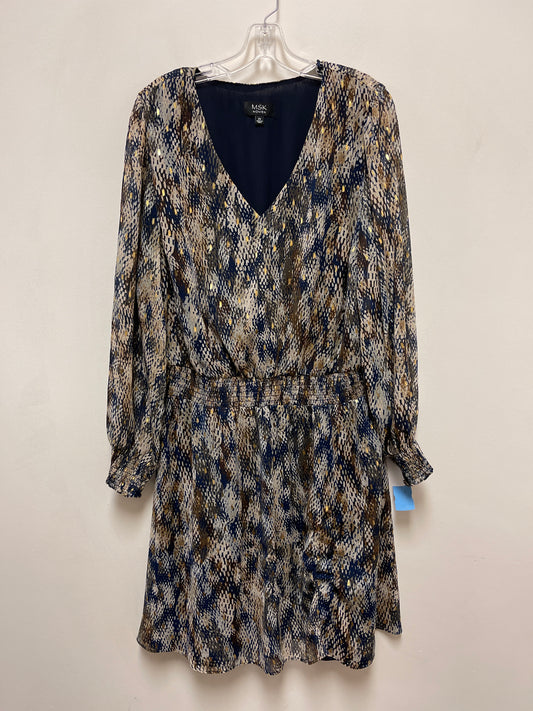 Dress Casual Midi By Msk In Navy, Size: 2x