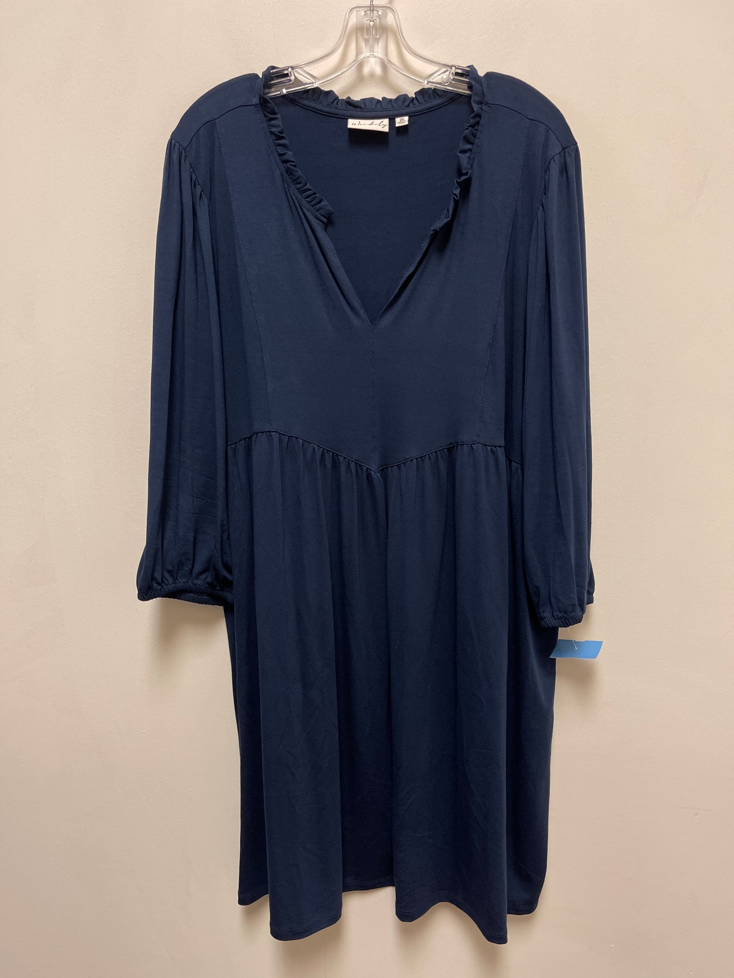 Dress Casual Short By Wonderly In Navy, Size: 2x