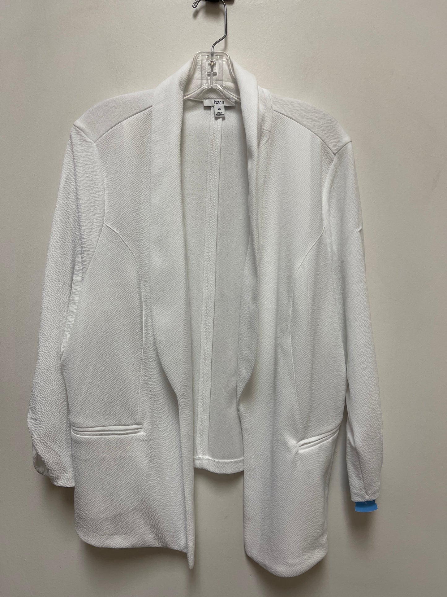 Blazer By Bar Iii In White, Size: 2x