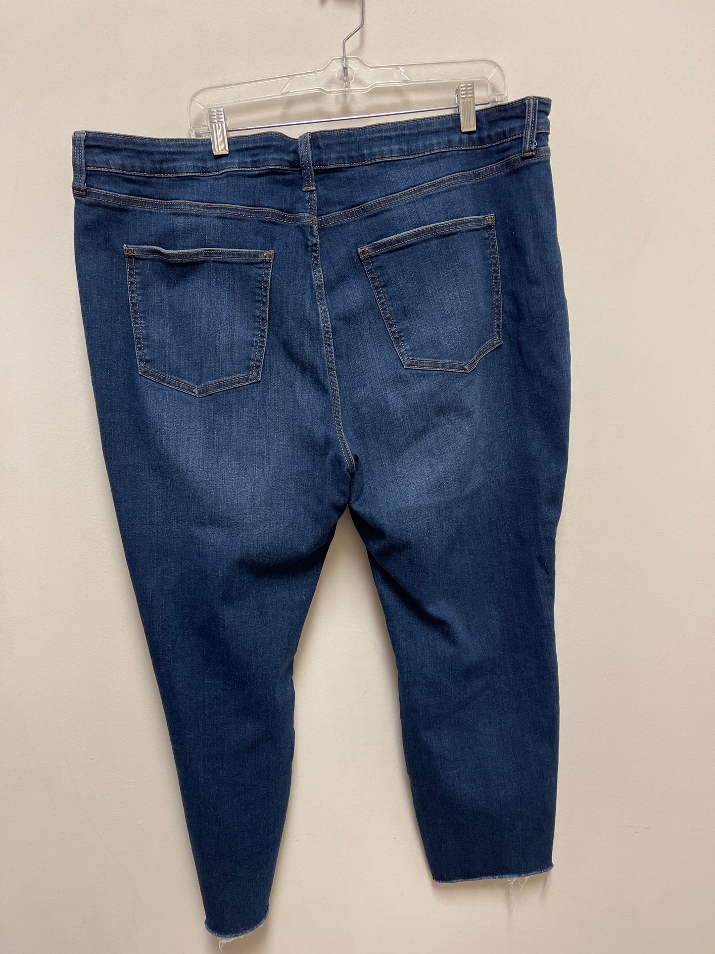 Jeans Straight By Lc Lauren Conrad In Blue Denim, Size: 20