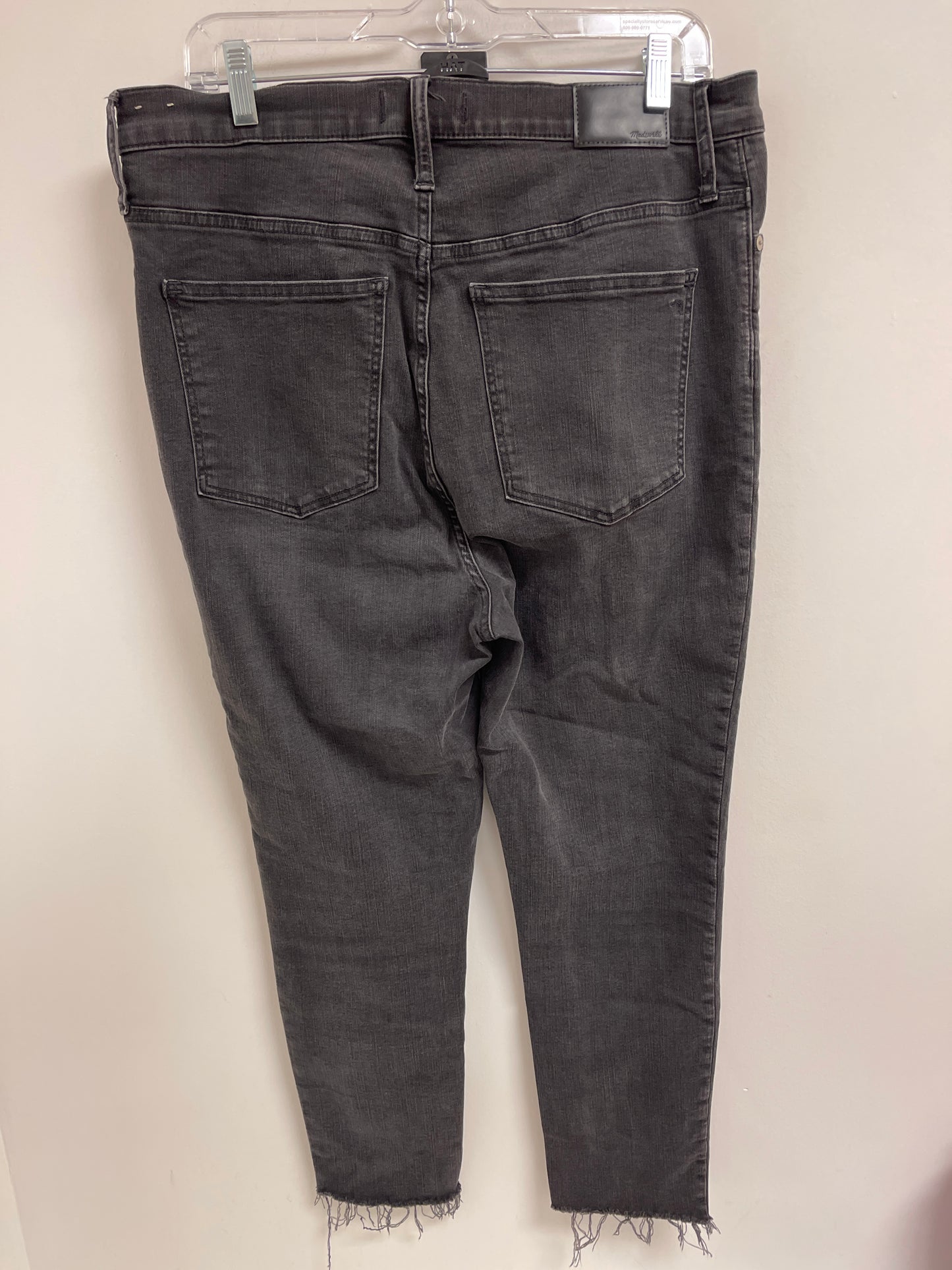 Jeans Straight By Madewell In Black, Size: 14