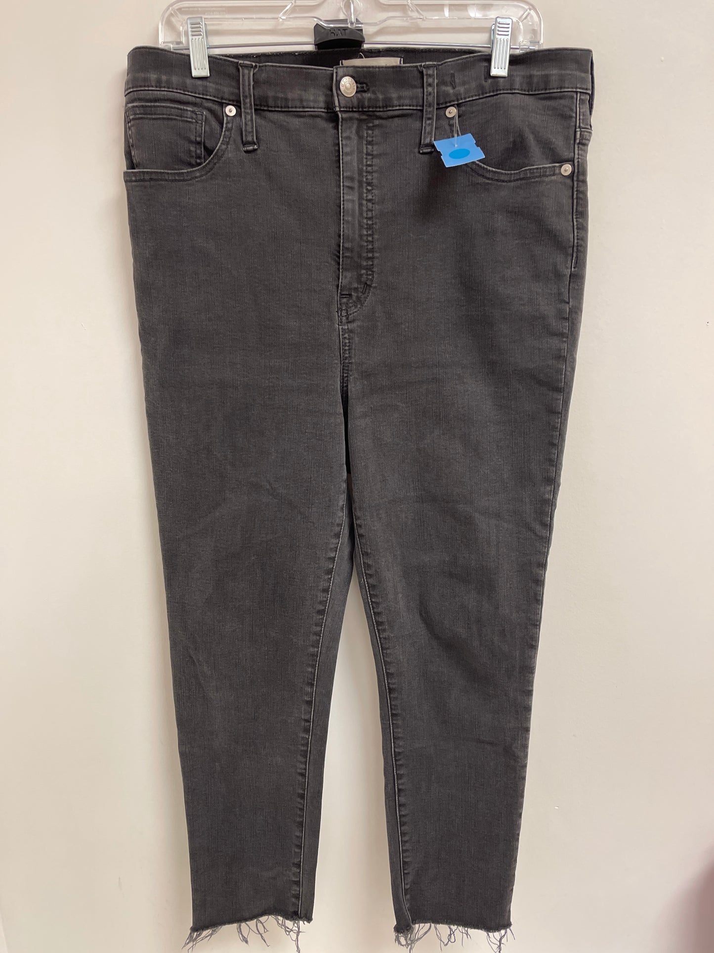 Jeans Straight By Madewell In Black, Size: 14