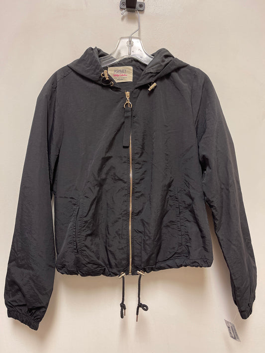 Jacket Windbreaker By Ashley In Black, Size: M