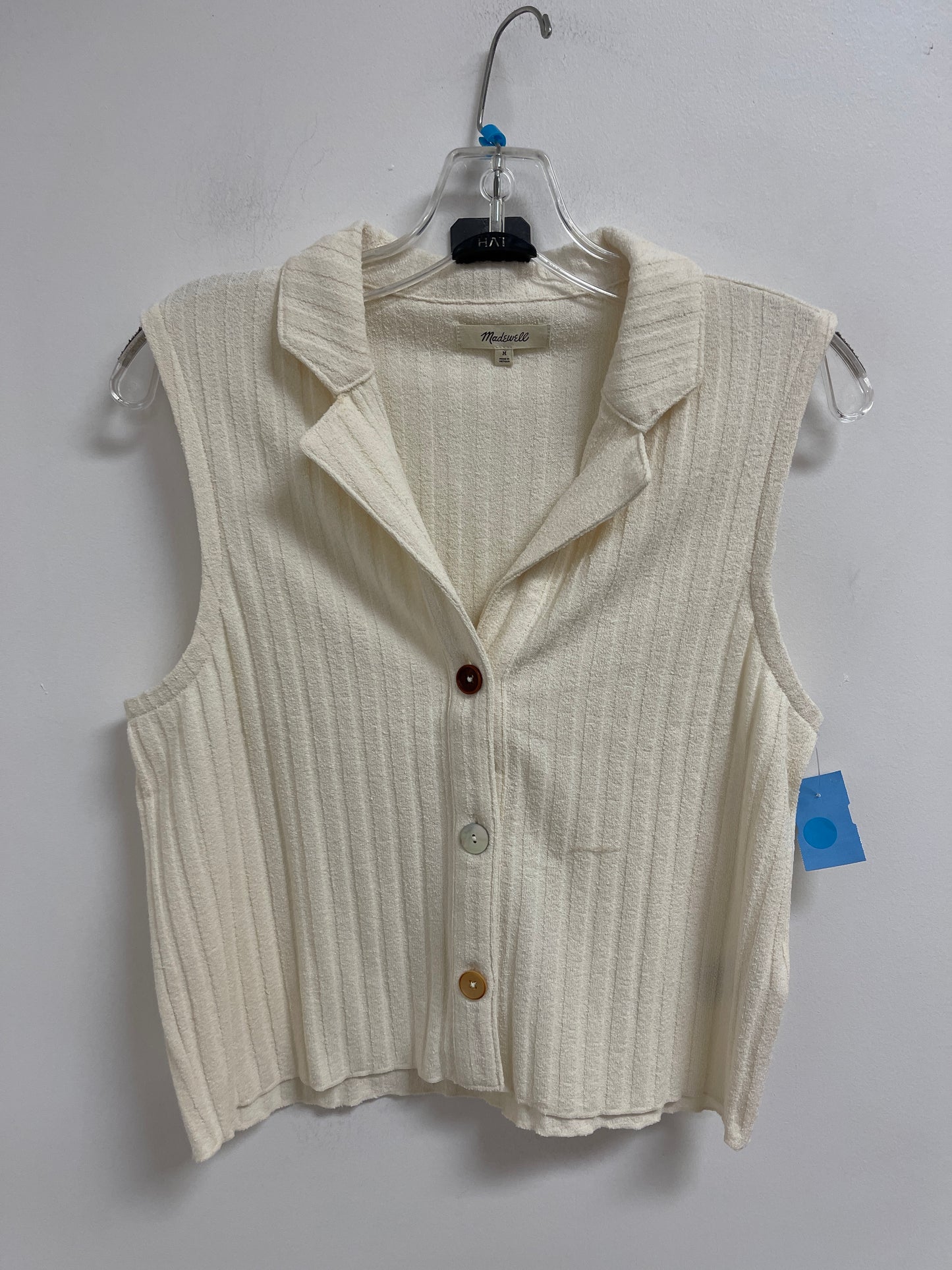 Top Sleeveless By Madewell In Cream, Size: M