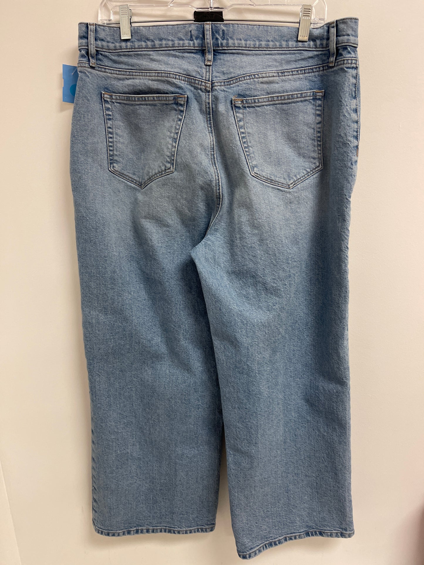 Jeans Wide Leg By Loft In Blue Denim, Size: 10