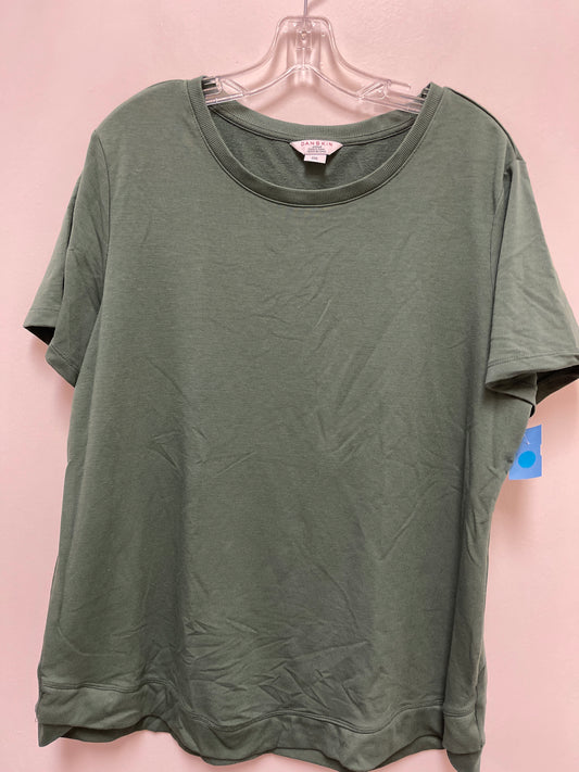 Top Short Sleeve By Danskin In Green, Size: 2x