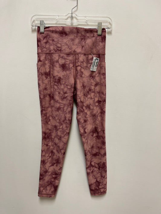 Athletic Leggings By Athleta In Pink, Size: Xl