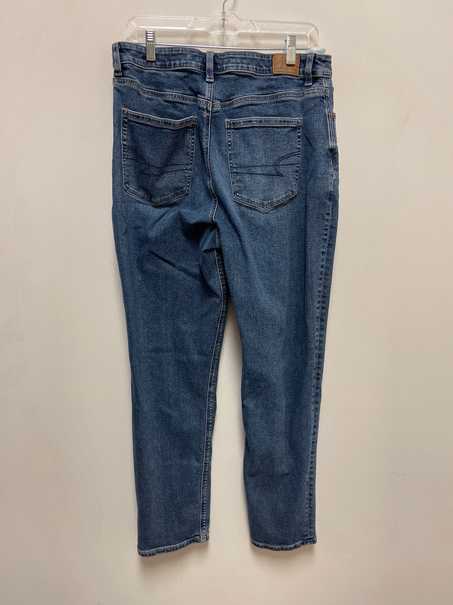 Jeans Skinny By American Eagle In Blue Denim, Size: 12