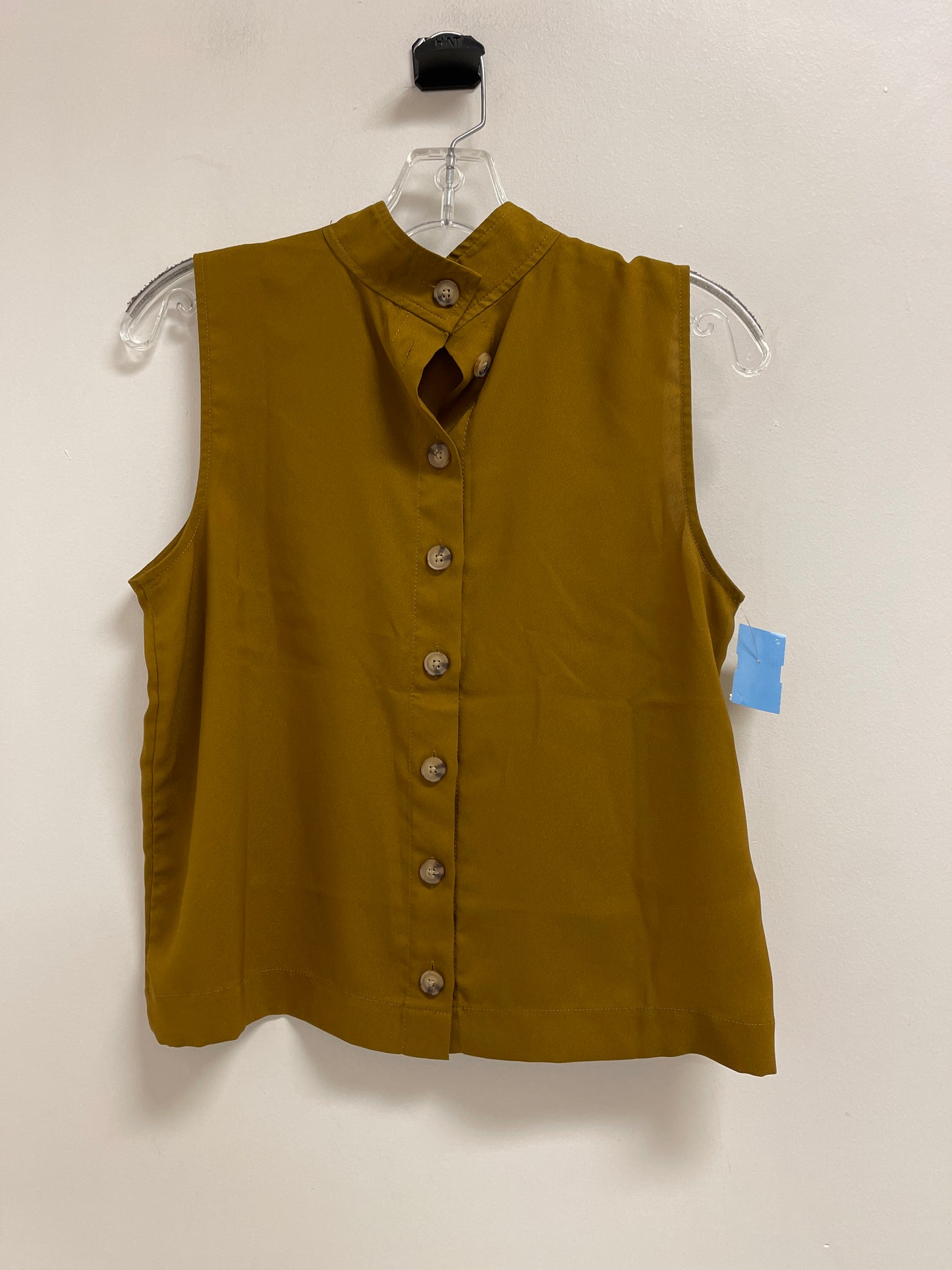 Top Sleeveless By Ann Taylor In Green, Size: S