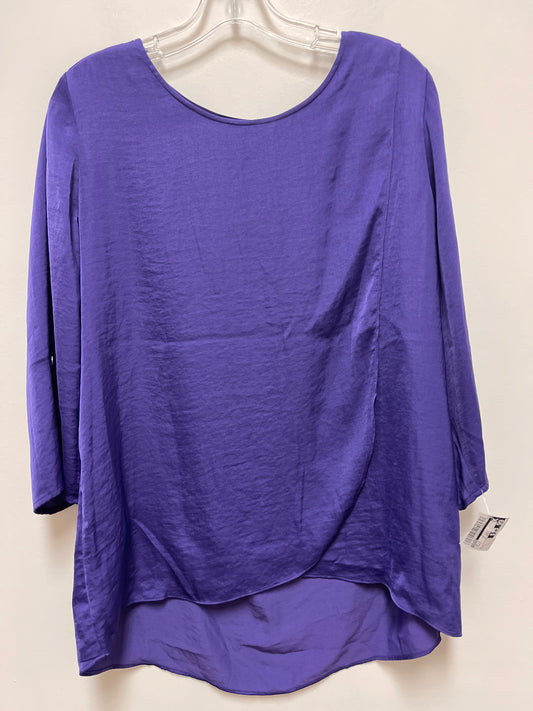 Top Long Sleeve By Chicos In Purple, Size: L