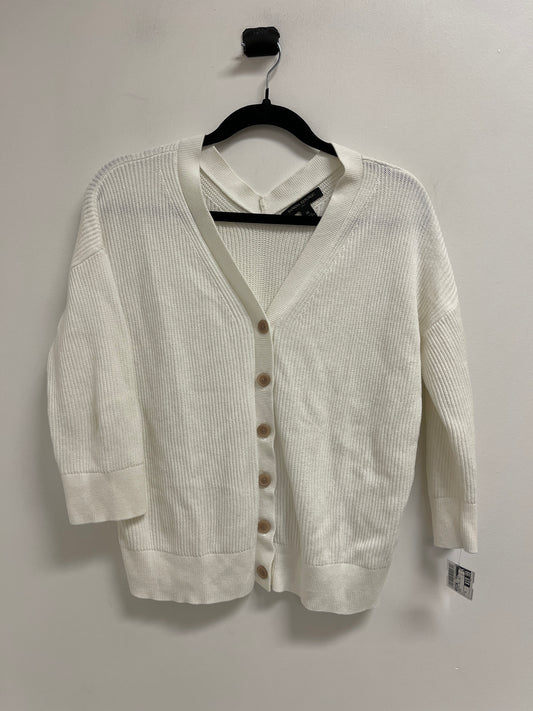 Sweater Cardigan By Banana Republic In Cream, Size: M