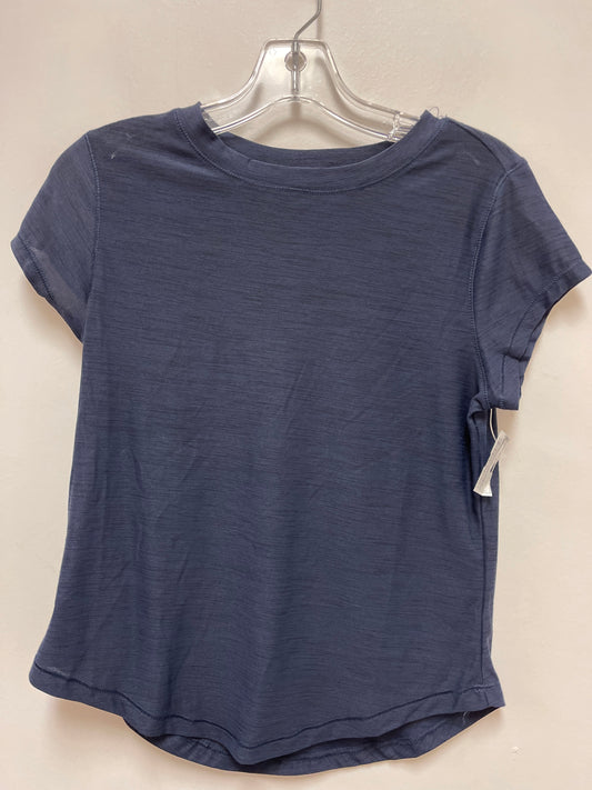 Athletic Top Short Sleeve By Old Navy In Navy, Size: Xs