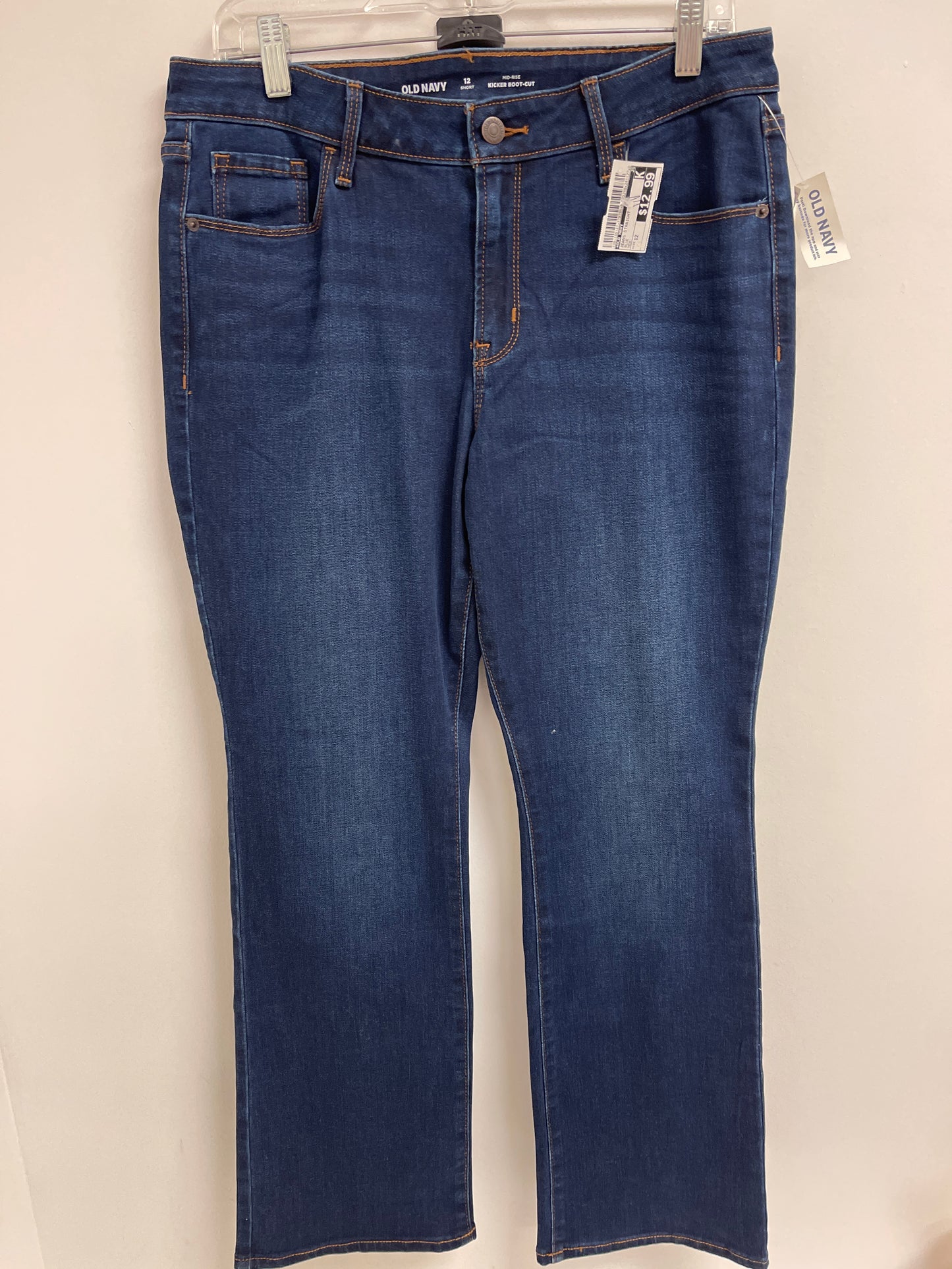 Jeans Straight By Old Navy In Blue, Size: 12