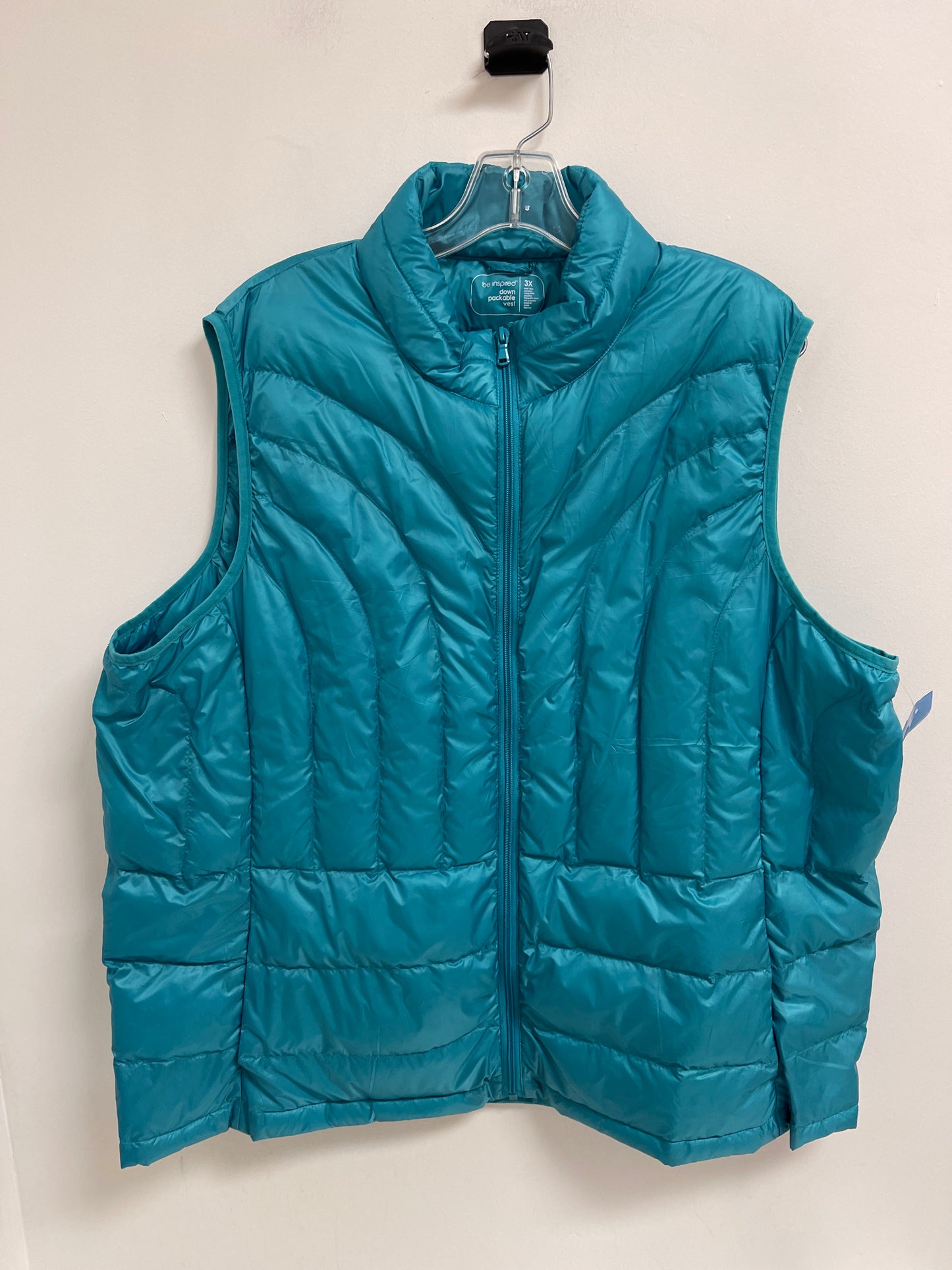 Vest Puffer & Quilted By Be Inspired In Blue, Size: 3x