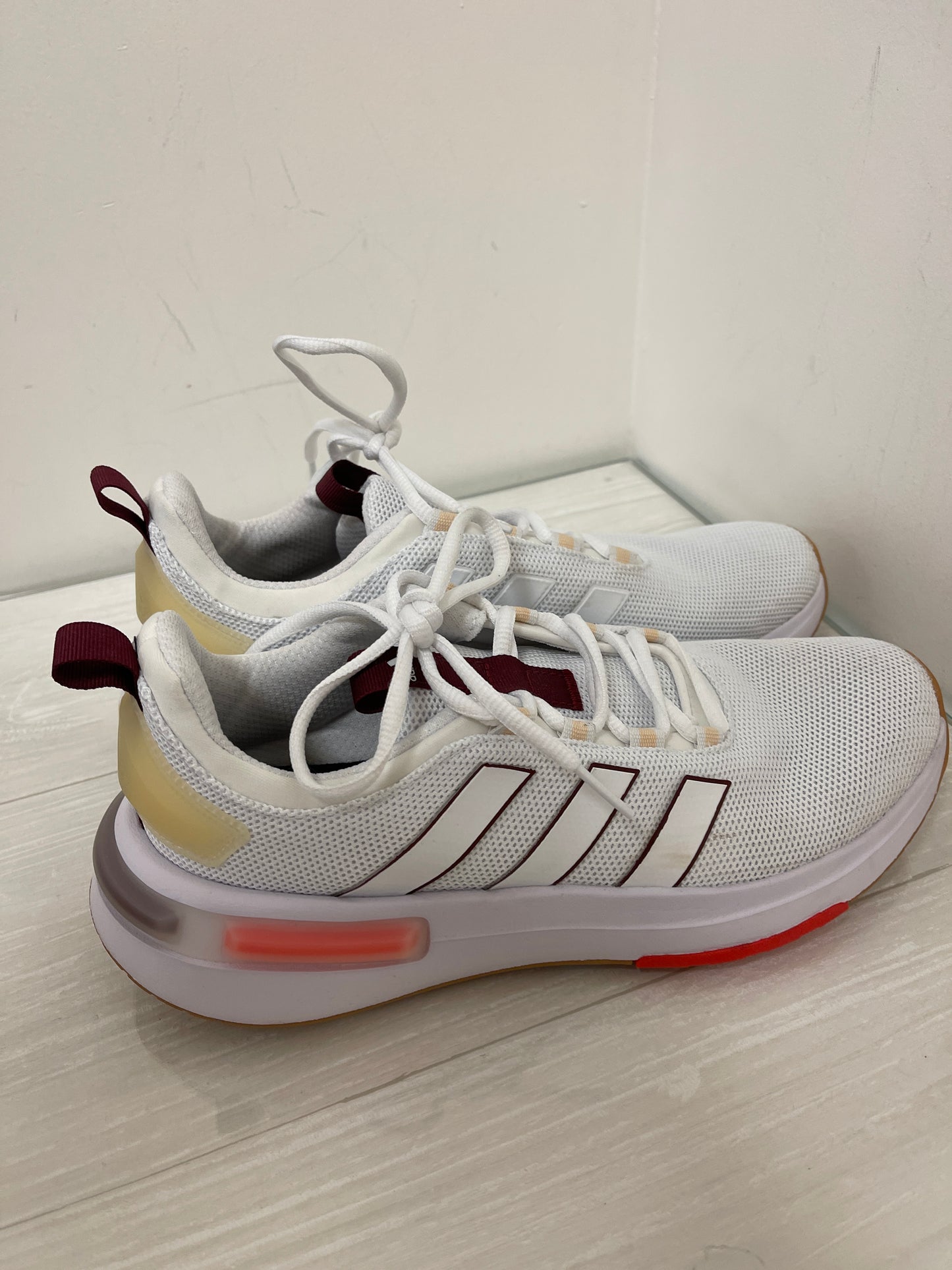 Shoes Athletic By Adidas In White, Size: 10