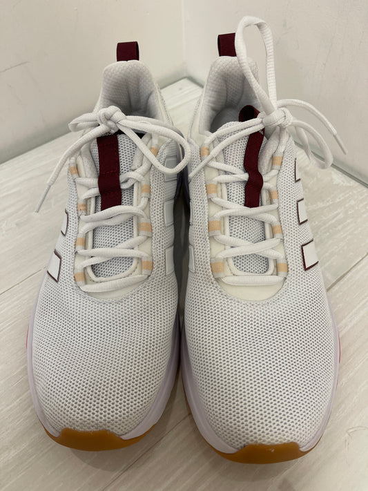 Shoes Athletic By Adidas In White, Size: 10