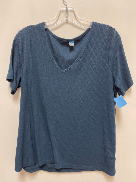 Top Short Sleeve By Old Navy In Navy, Size: L