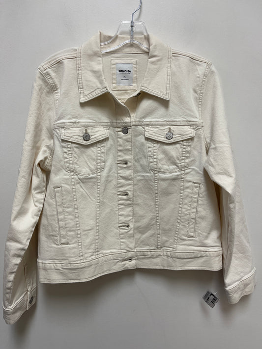 Jacket Denim By Sonoma In Cream, Size: L