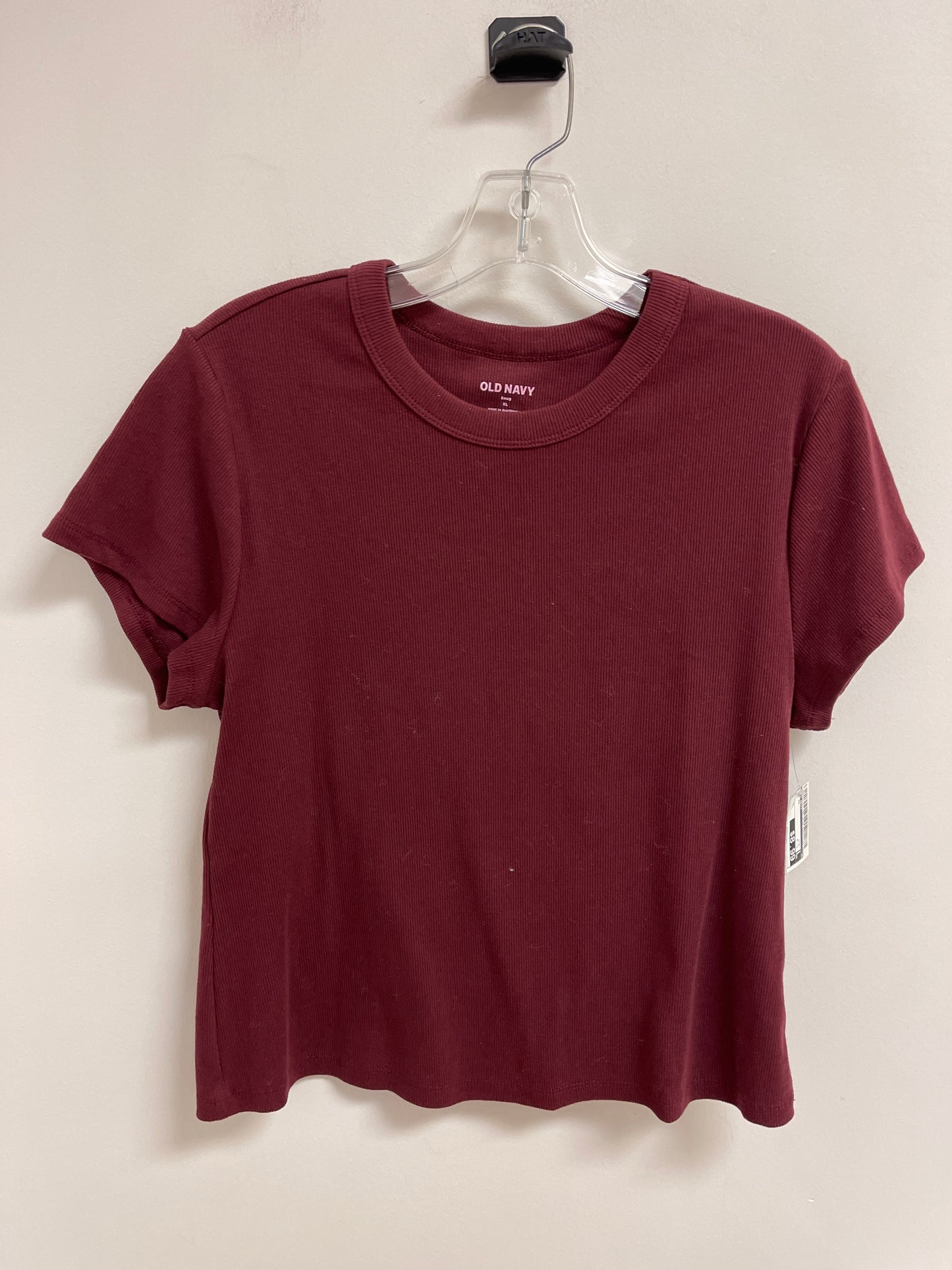 Top Short Sleeve By Old Navy In Red, Size: Xl