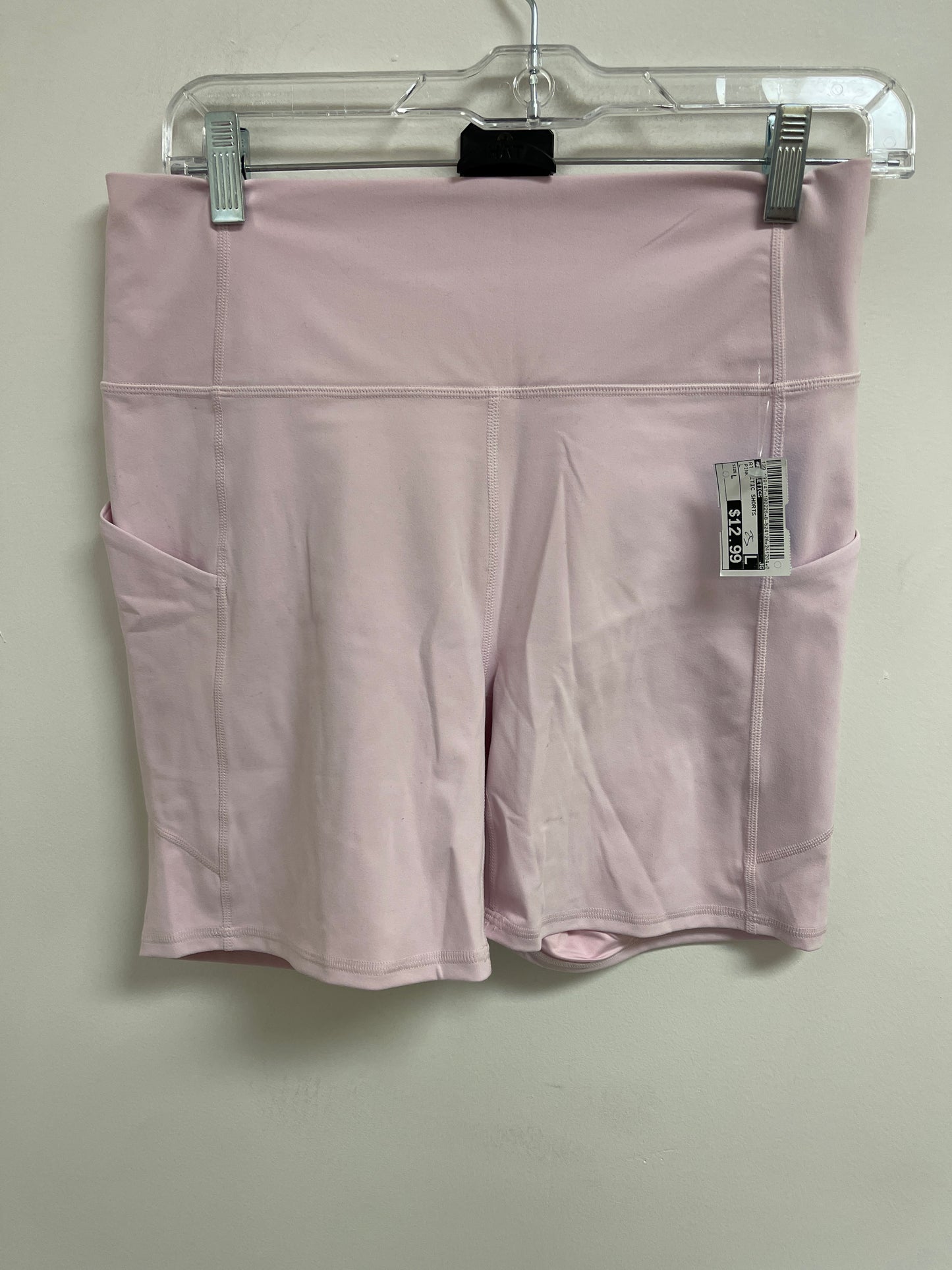 Athletic Shorts By Fabletics In Pink, Size: L